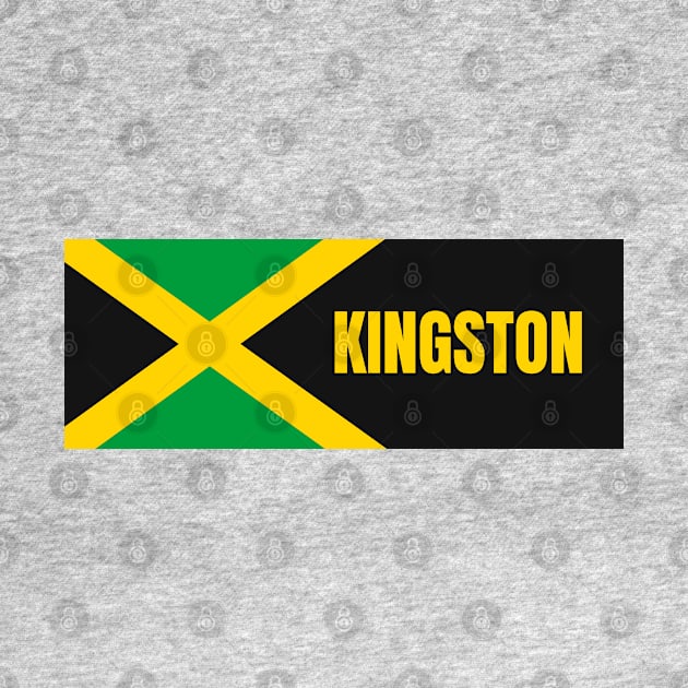 Kingston City in Jamaican Flag by aybe7elf